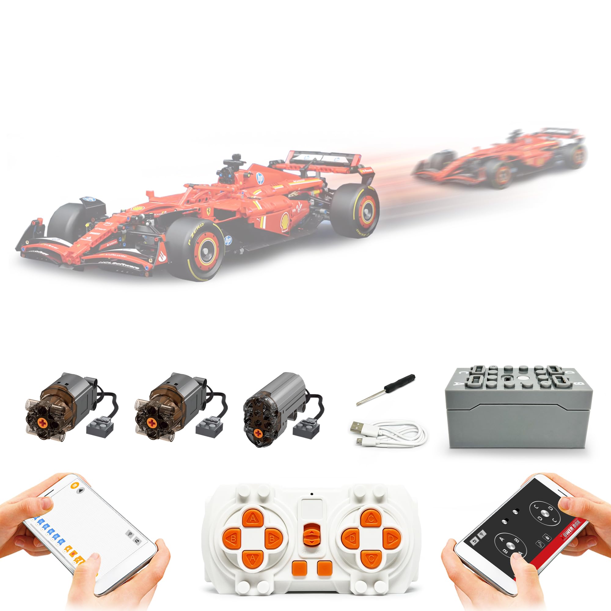 Amazon.com: Technik Power Motor Set Compatible with Lego