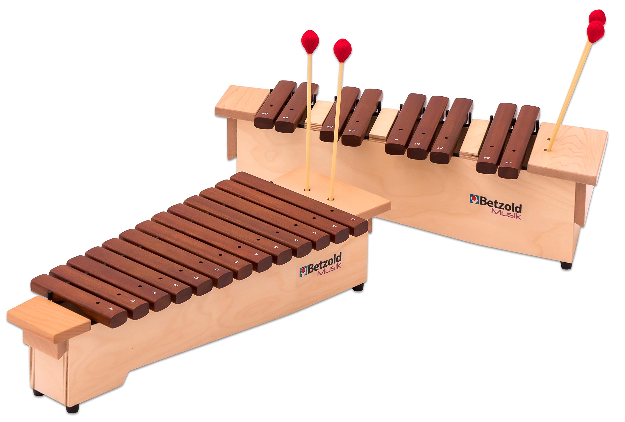 Betzold Sopran-Xylophon - inkl. 2 Schlägel Glockenspiel Stäbe aus Hartholz