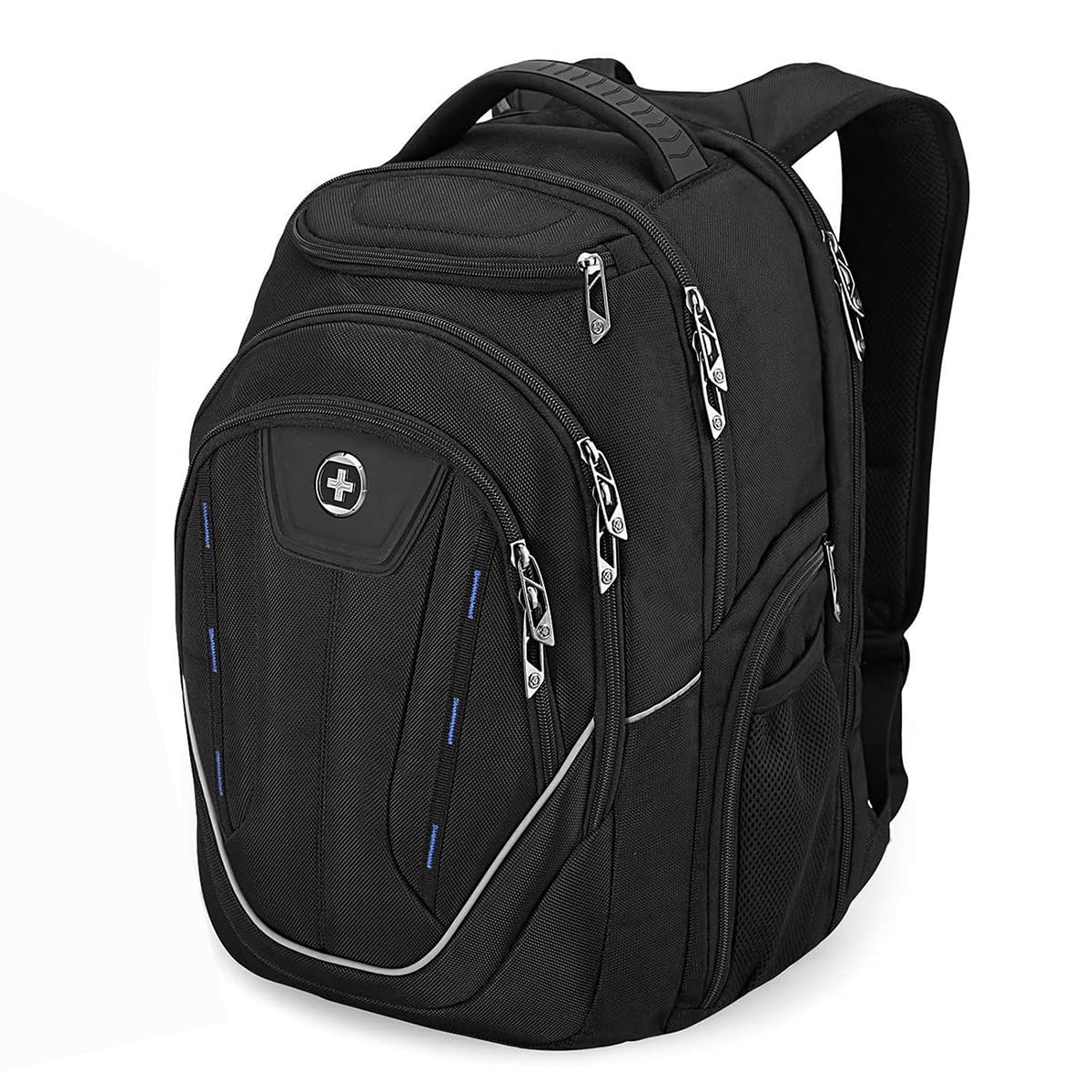 Swissdigital Design TSA Business Laptop Backpack For Men Travel Backpack With USB Charging Port College Tech Backpacks With