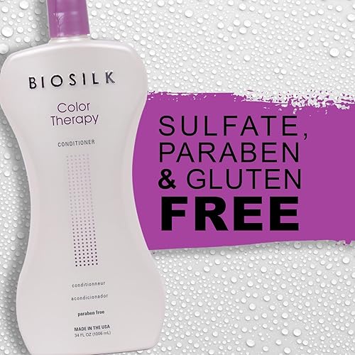Miniatura 7 de BioSilk Color Therapy Duo - Juego de champú y acondicionador  34 onzas cada uno (paquete de 2)  Ofrece protección del color del cabello, ideal para