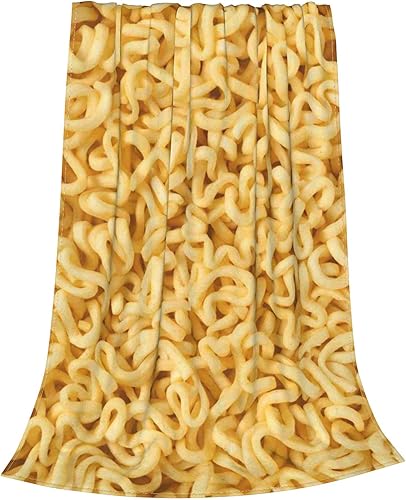 Miniatura 2 de Manta Ramen divertida manta de fideos instantáneos para niños, adolescentes y adultos, manta de felpa ligera y esponjosa para sofá, cama, viajes,