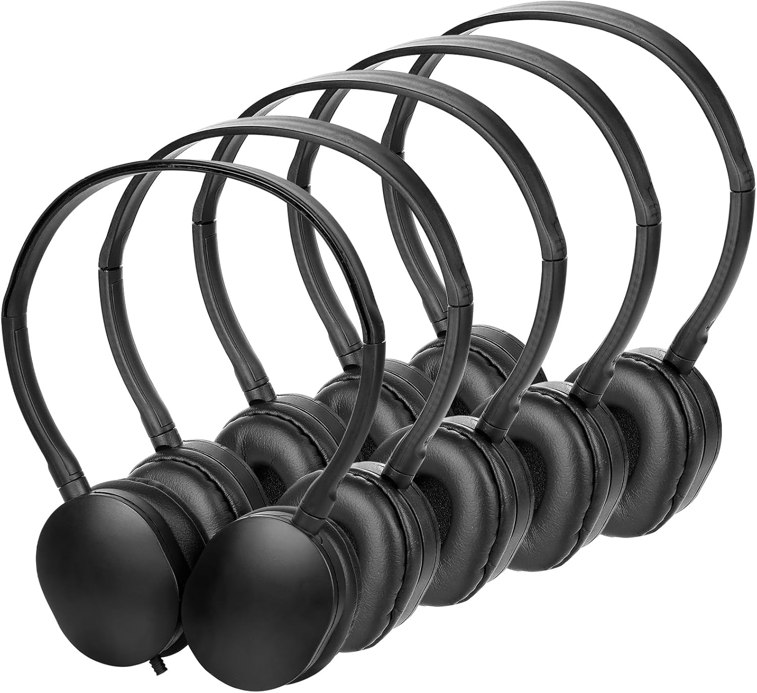 Kids Headphones Bulk 25 Pack for Classroom School,Wholesale Earphones Class Set for Students Teens Children Adult 3.5mm Jack (Black)