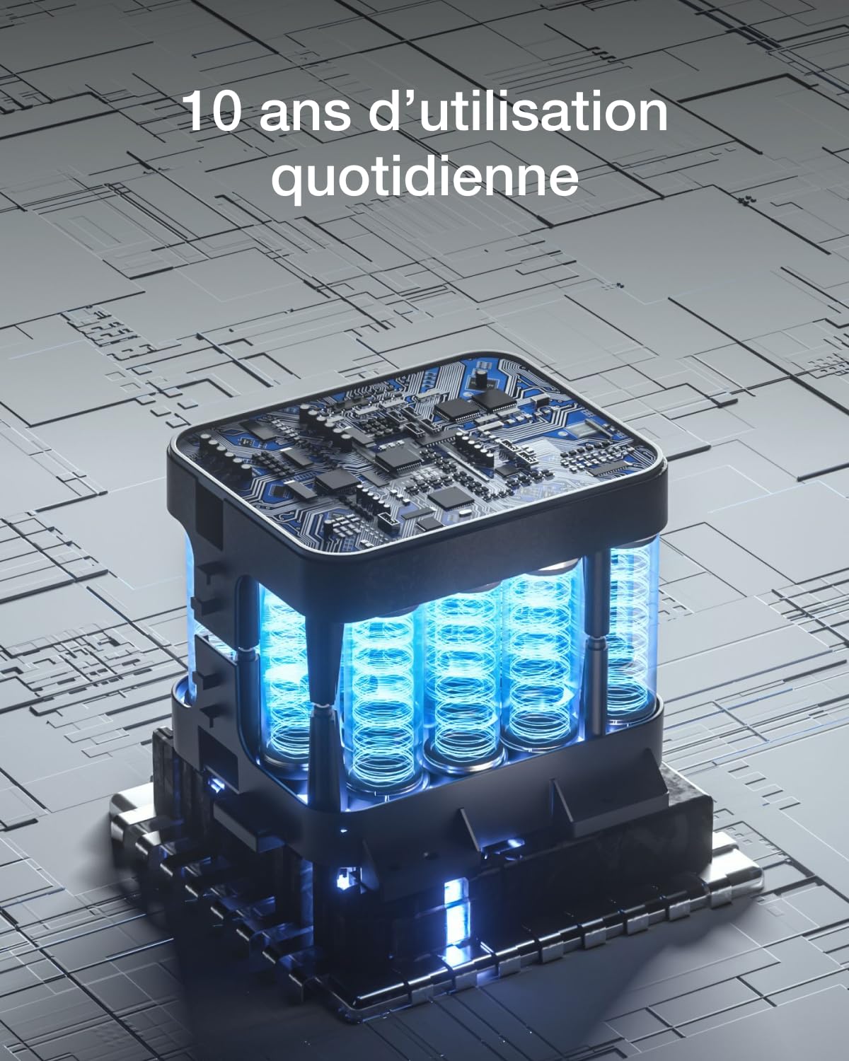EcoFlow Powerstream Centrale de balcon avec mémoire 0% VAT, micro-onduleur couplé au réseau Wi-Fi 800 W, batterie étanche 2 kWh, panneaux solaires rigides de 400 W, 2 commandes par application,