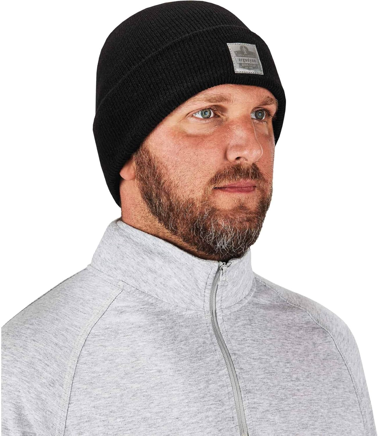 Cuffed Rib Knit Beanie Hat, Ergodyne N-Ferno 6806 : Clothing, Shoes & Jewelry