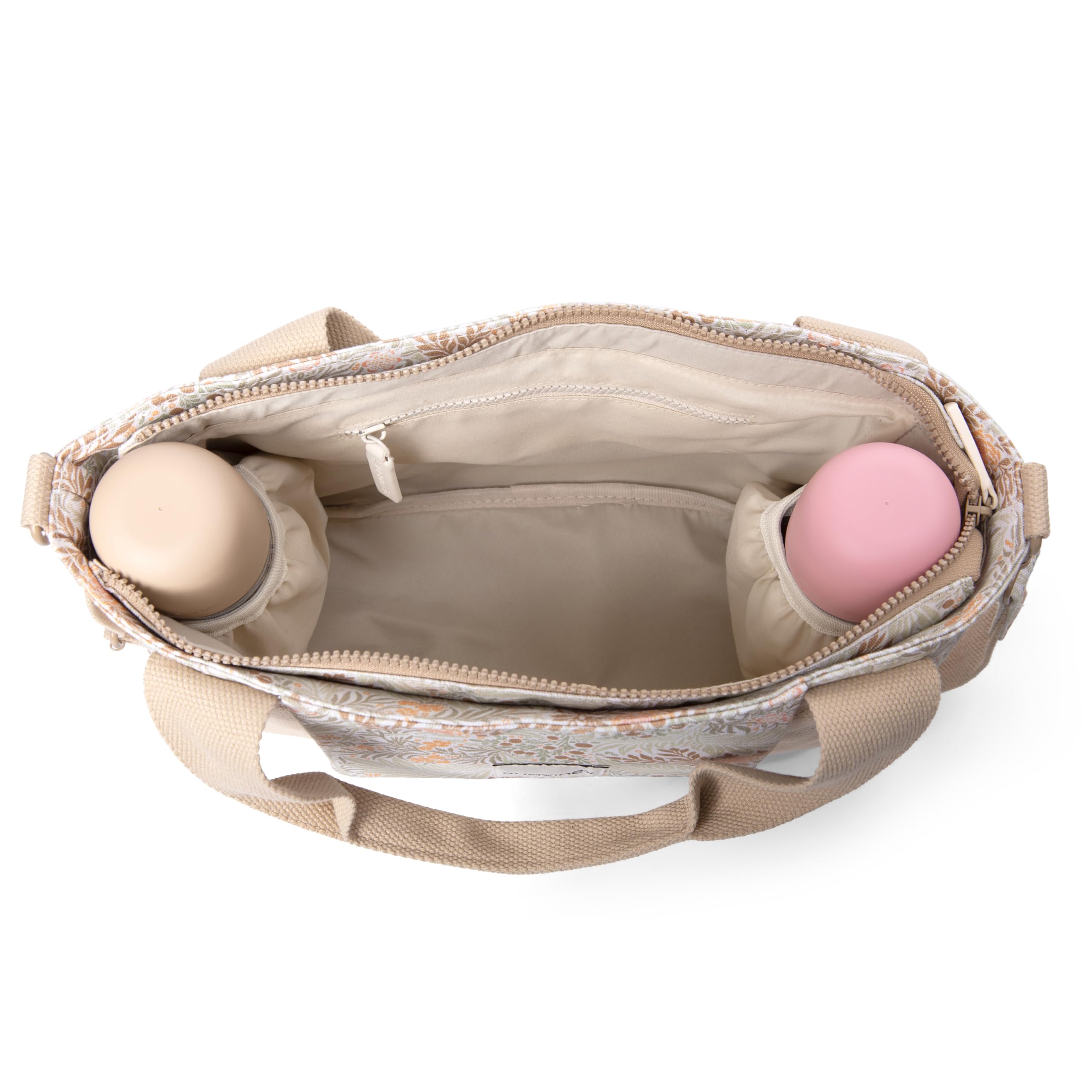 Suavinex Borsa Maternità Organizer per Passeggino con Manici Regolabili, Chiusura a Cerniera, Beige