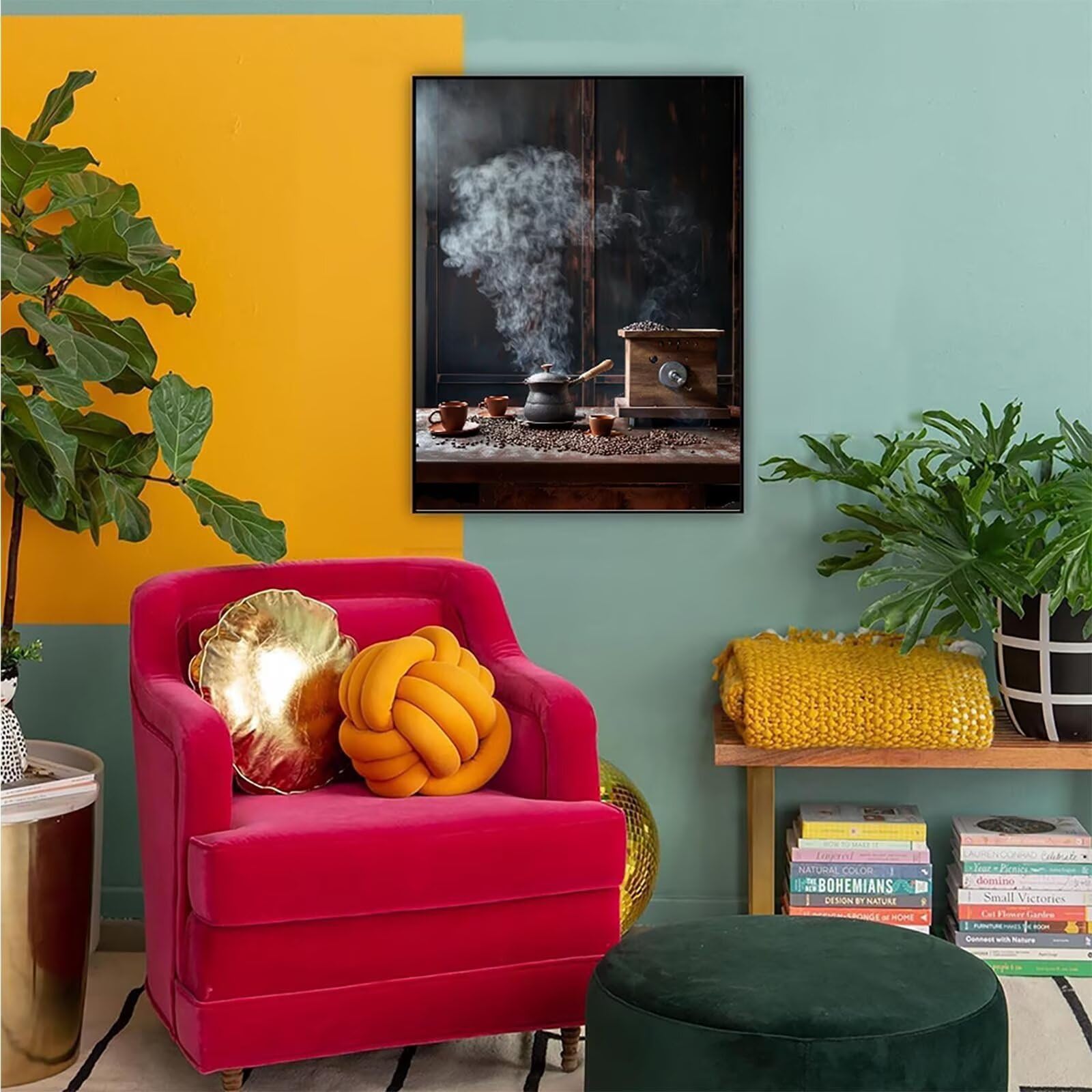 Diamond Painting Stoviglie, Diamond Painting Erwachsene Pub Bastelset, DIY Diamant Malerei Runder Vollbohrer Diamanten Kinder Malerei Stickerei Kreuzstich Dekoration, Geschenk 90 x 120 cm PJY9 3-G