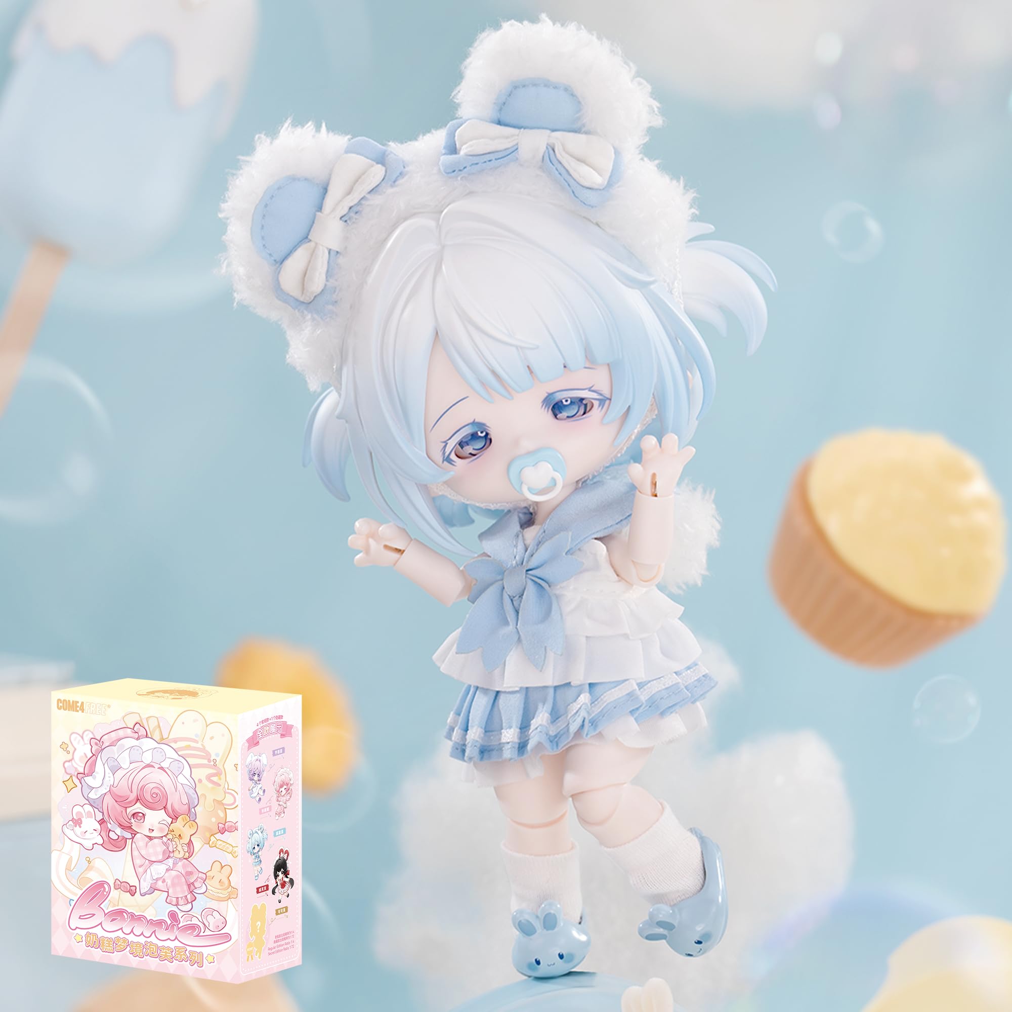 TOYVERSE COME4FREE BJD Bonnie's Fourth Generation Dream Pies Series, LuLuLan, Standard Edition, 1 piece/16 cm, BJD doll, movable dolls with doll clothes, birthday gift, 15+ — image 1