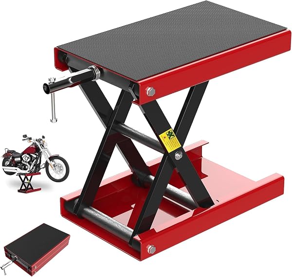 Advwin 1100 lb Motorcycle Lift with Wide Platform