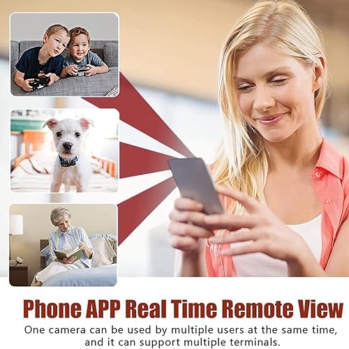 Miniatura 6 de GOWENIC Mini cámara 1080P, cámara de vigilancia interior con función de visión nocturna de detección de movimiento, para vigilancia, admite