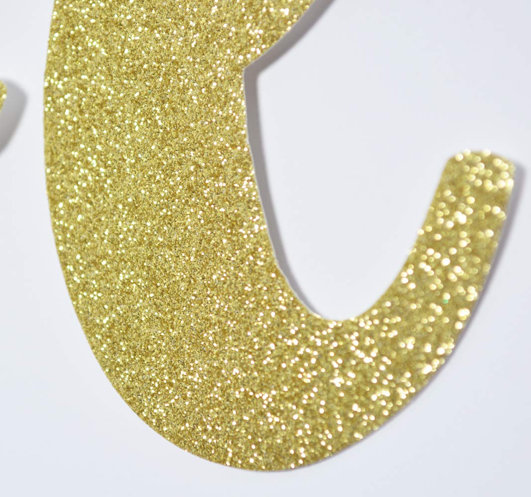 Goldenes Glitzer-Willkommensbanner – Für Heimkehr, Babyparty & Feiern, Zum Aufhängen