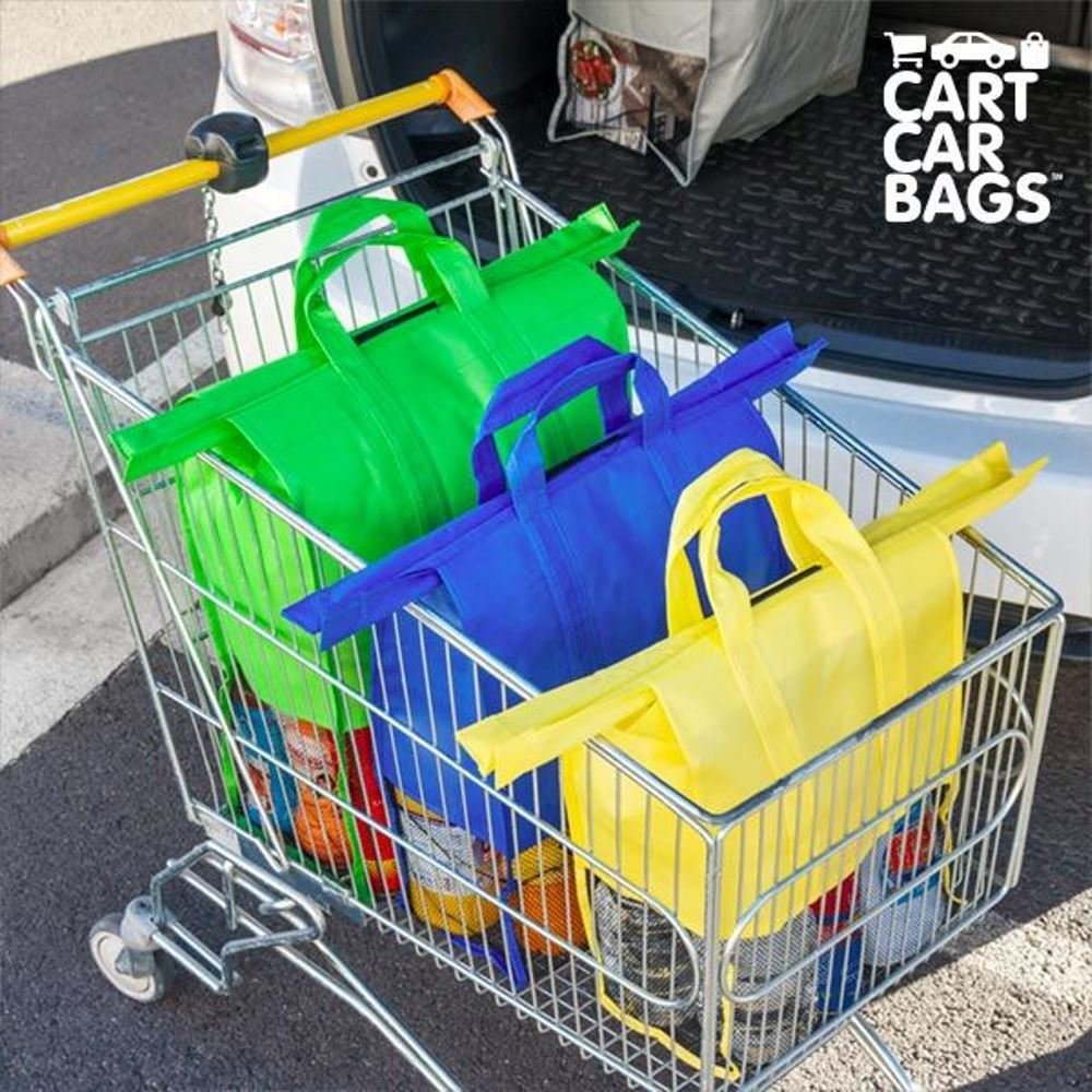 Cart Car Bags Buste per Spesa e Bagagliaio (Pacco da 4)