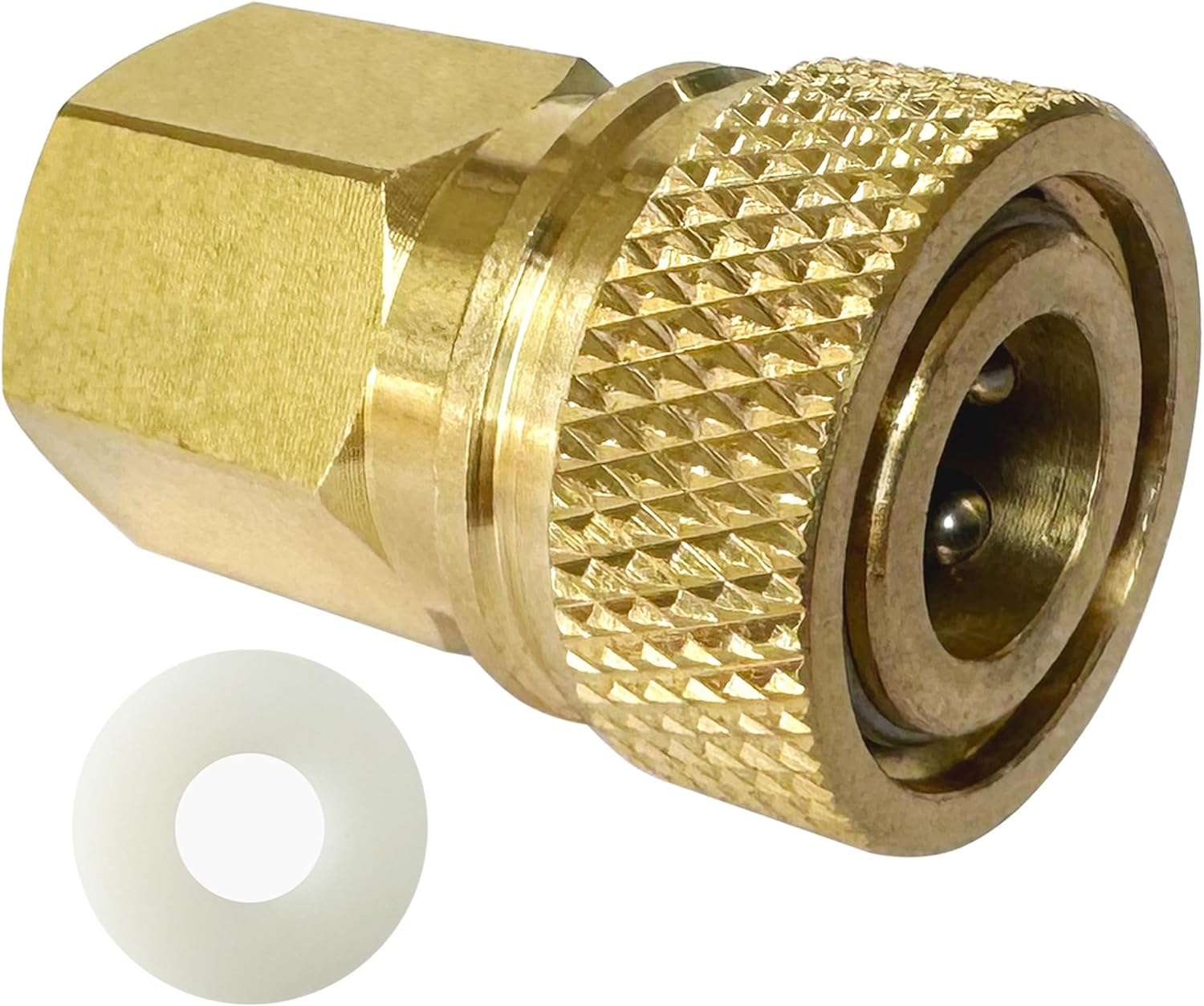 1/8″ NPT Female Thread Quick-Disconnect Plug Adapter, 8mm Female Quick Disconnect Adapter, PCP Paintball Charging Fittings with Sealing O-Ring