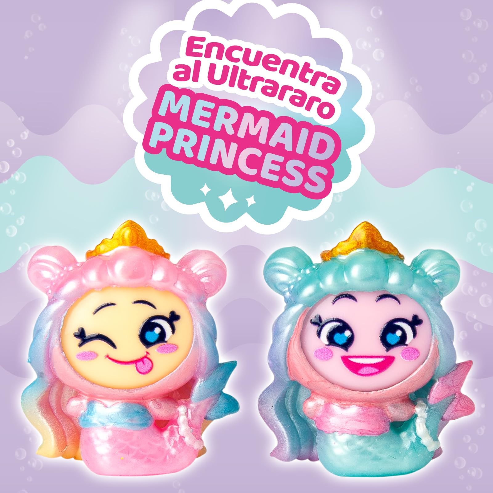 MOJI POPS Pearl Series – One Pack. Caja con 24 Sobres Sorpresa con Figuras coleccionables con caritas Reversibles. Cada sobre Contiene 1 Mojipop Sorpresa y 1 Checklist