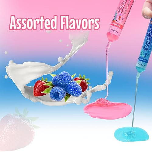 Miniatura 5 de Sweet Shot Sour Candy Squeeze Gel de 0.70 onzas cada uno por Dee Best Strawberry, 20 unidades