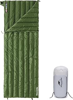 Naturehike Ultraleichter Umschlagschlafsack für Erwachsene, 3-4 Jahreszeiten, wasserdichter Schlafsack für Camping, Wandern, Bergsteigen, Indoor, Backpacking, Outdoor, Entendaunen