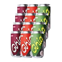 Vista 12 de Ghia Le Spritz sin alcohol Naranja Sangre Paquete de 8 Mezclador de cóctel y cóctel enlatado, aperitivo espumoso a prueba cero con extractos