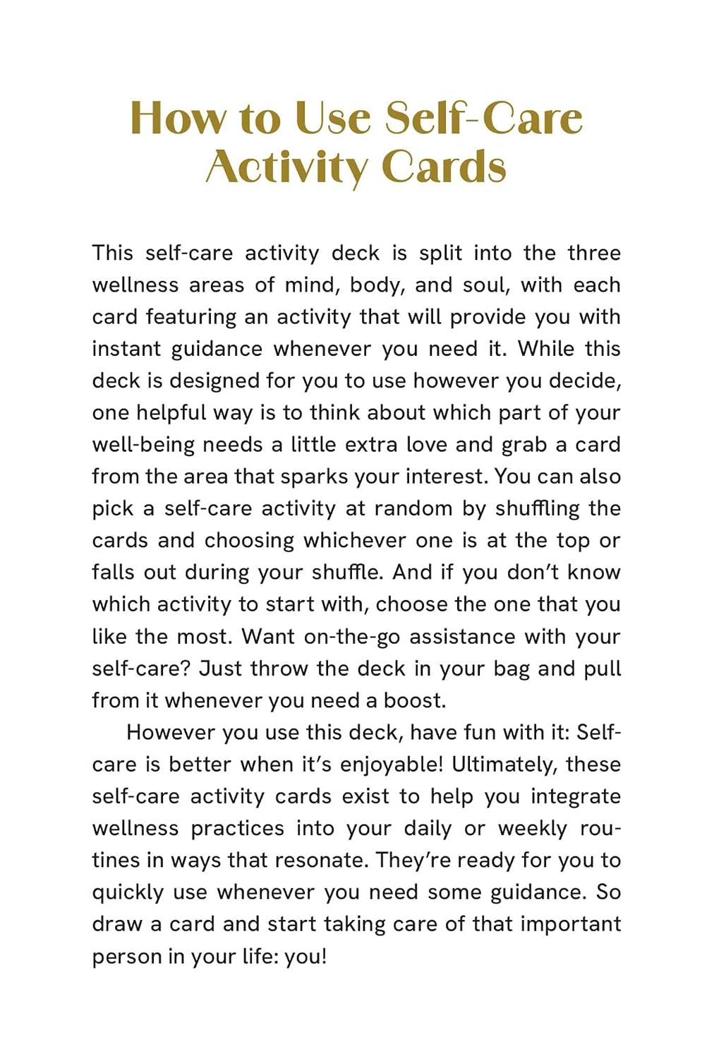 Self-Care for Black Women Deck: 50 Empowering Activities to Radically Accept & Prioritize Your Mind, Body, & Soul