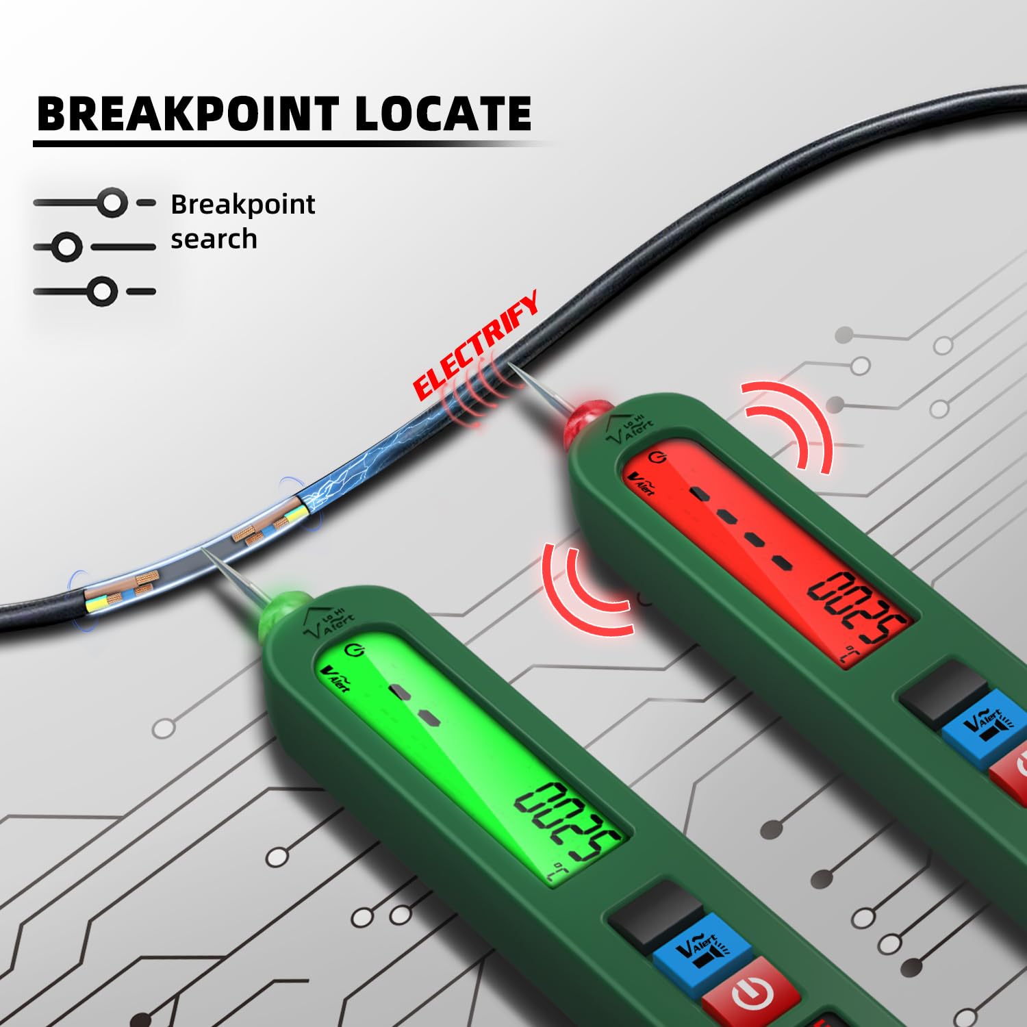 BSIDE S4 Bolígrafo Detector de Voltaje Sin Contacto Voltímetro Lápiz Recargable AC 12V-300V con LCD Grande y Zumbador Medidor de Fugas Electricas Unipolar con Linterna para Casa