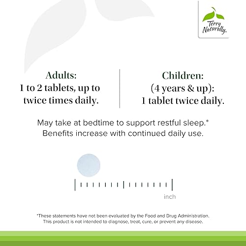 Miniatura 4 de Terry Naturally AnxioCalm - 75 tabletas - Fórmula de acción rápida, no somnolienta, no adictiva, segura para adultos y niños a partir de 4 años, sin