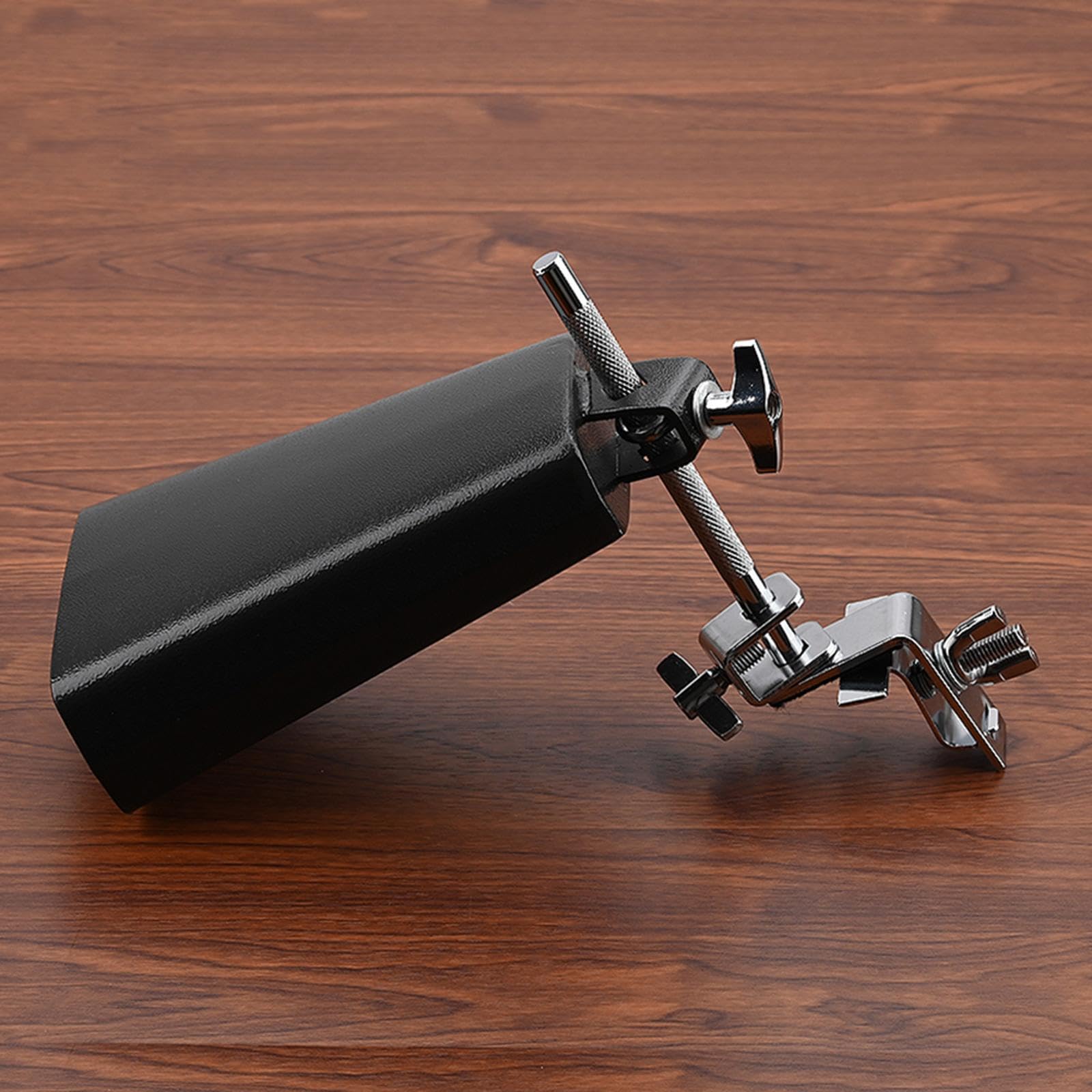 Supporto per campanaccio, accessorio per strumenti a percussione, in metallo, con eccellente livello di suono, regalo per gli amanti della musica jazz, aspetto e consistenza eleganti. Regalo a
