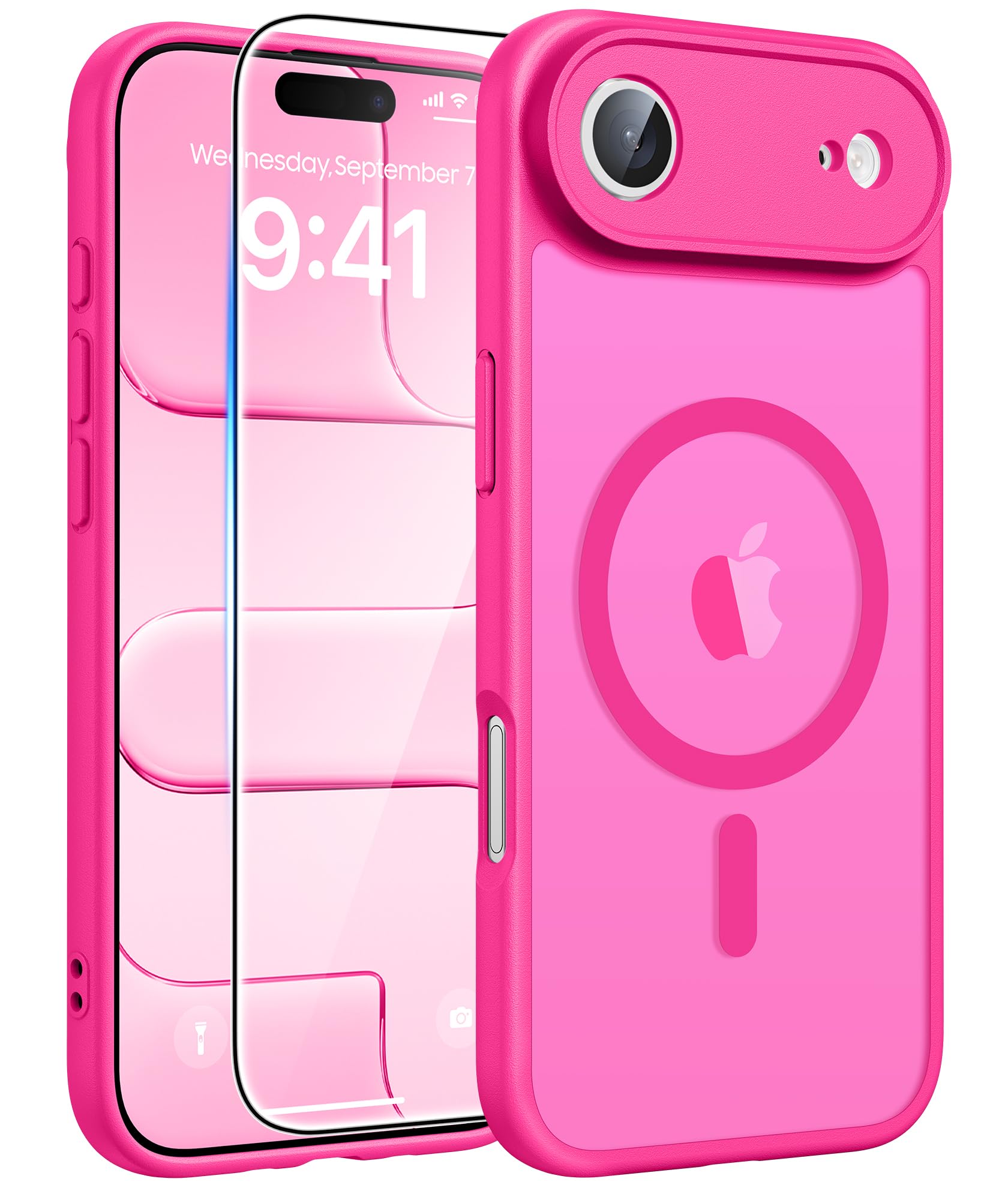 FNTCASE for iPhone Air Case, Fit for Magsafe, with Glass Screen Protector