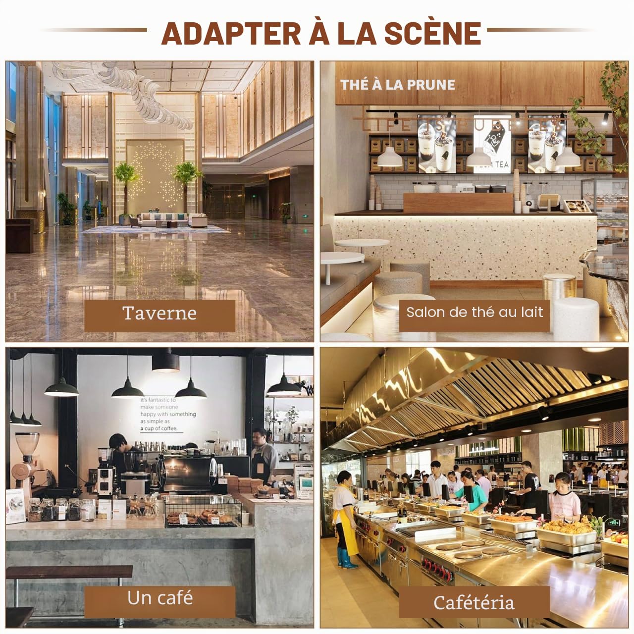 Operitacx Support De Gobelet En Plastique Réglable Pliable Avec 4 Compartiments Pour Comptoir Café Et Magasin De Thé - Porte-Gobelet Jetable Facile À Nettoyer Et Stable