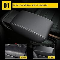 Vista 2 de AOMSAZTO Fundas de reposabrazos para CRV 2017-2022 Negro