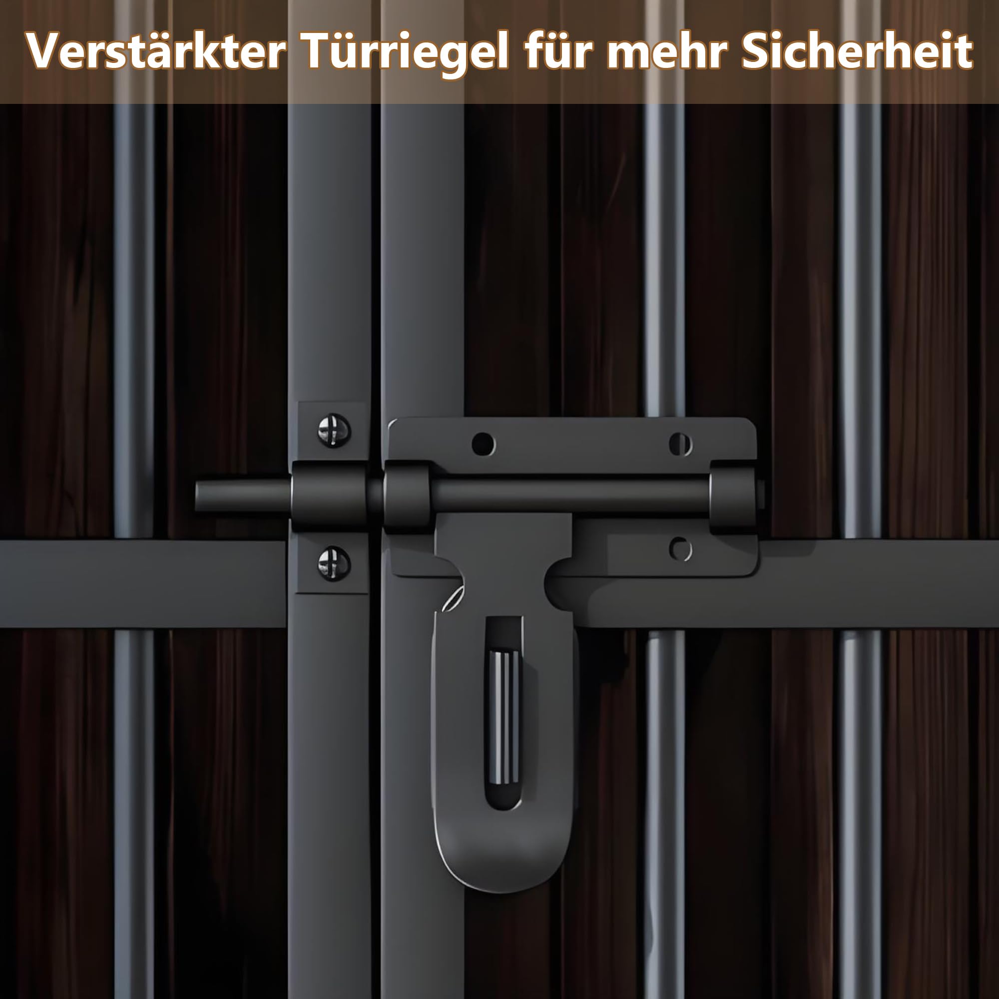 Hundekäfig für Zuhause XXL mit Rollen Bodenwanne große/mittlere Hunde für den Innenbereich Holz Metall möbel Hundemöbel (100x67x89.5cm)