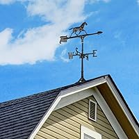 Vista 3 de Whitehall Products Horse Accent Veleta (30 pulgadas), color negro