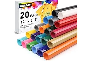 CAREGY HTV Craft Essential Rolls for DIY T-Shirts