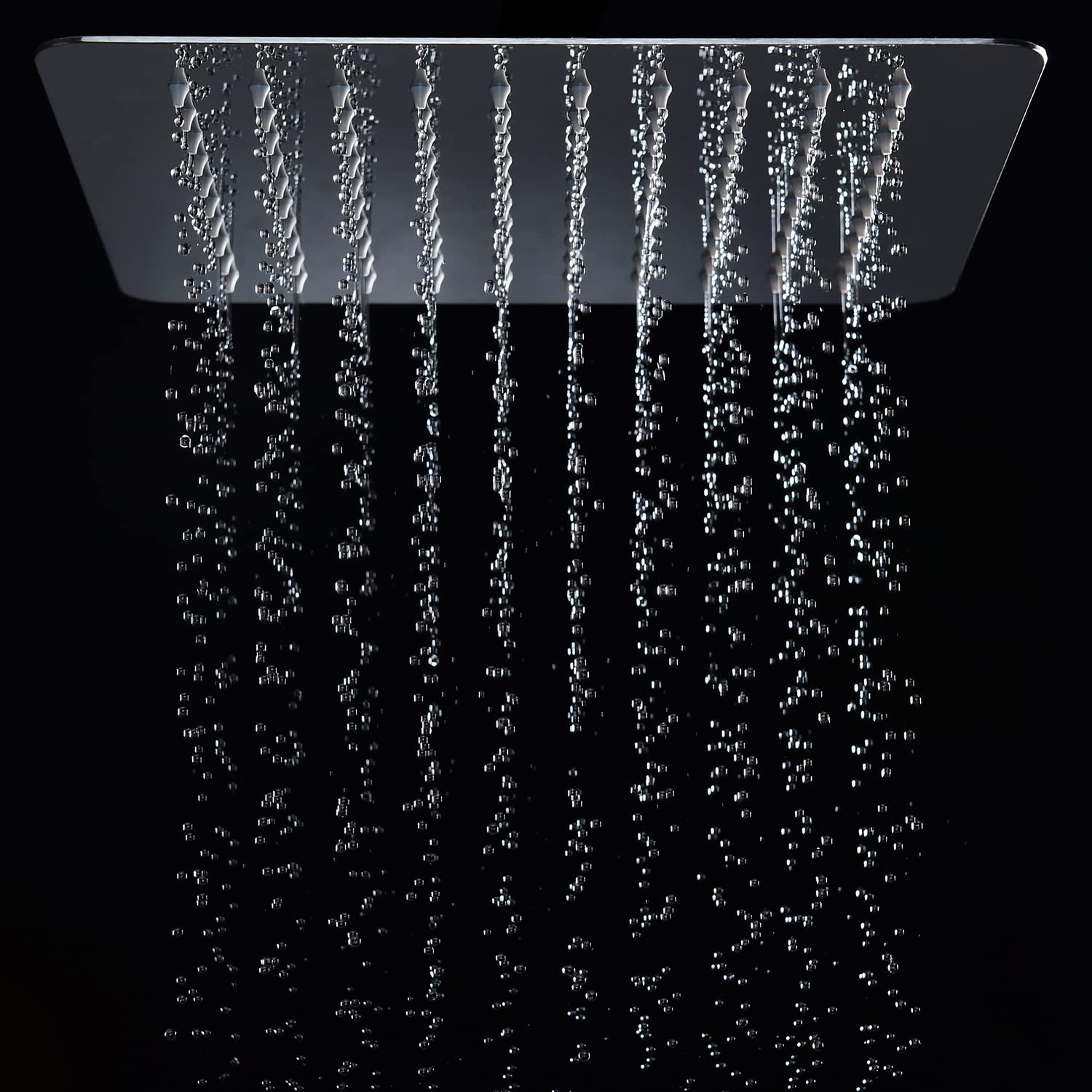 8 Zoll(20x20cm) Regendusche Duschkopf Edelstahl AISI304 Regenbrause Anti-Kalk-Düsen Duschkopf Regenduschkopf Quadratisch