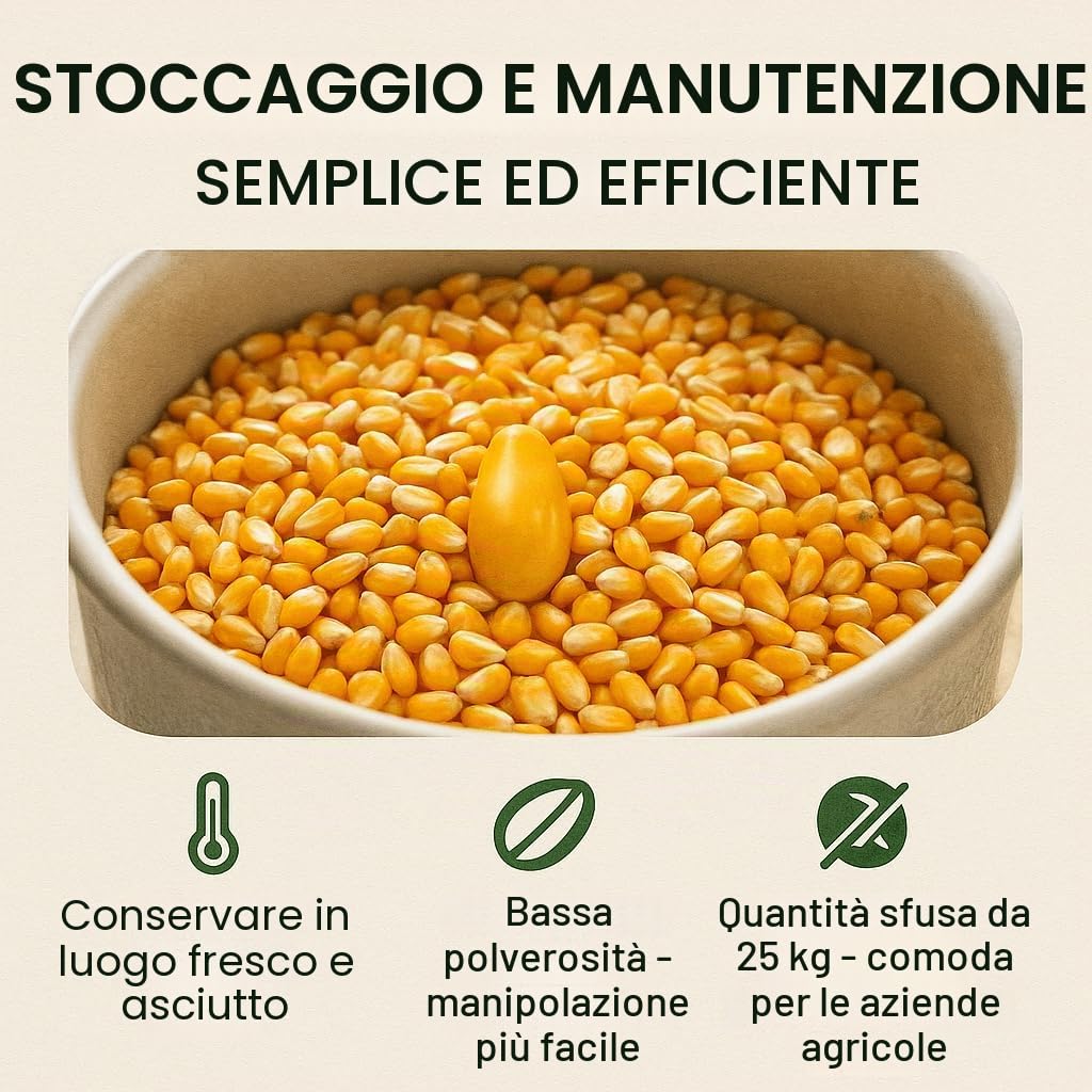 GiDeli Mais giallo intero 30 kg – Grani secchi – Mangime per galline e
