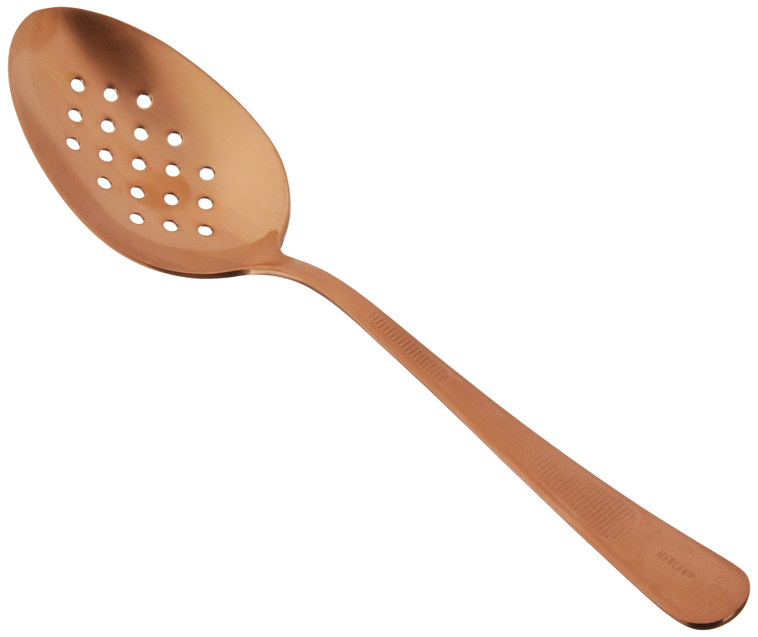 Mercer Culinary Plating Spoon Perforated Bowl, Stainless Steel, Rose Gold, 27.8 x 9.1 x 3.1 cm