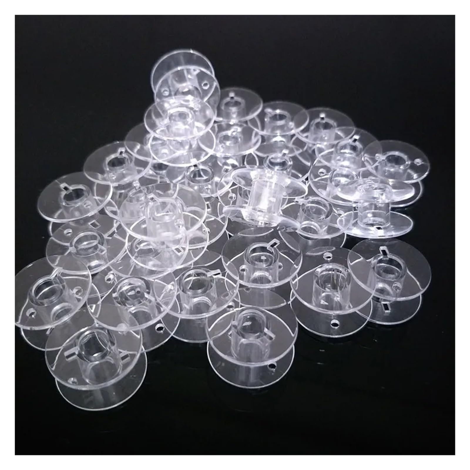 Bobinas de plástico para hilo de bordar, Bobinas de hilo 500 Uds. Máquina coser plástico transparente Sa156 for máquina bordar