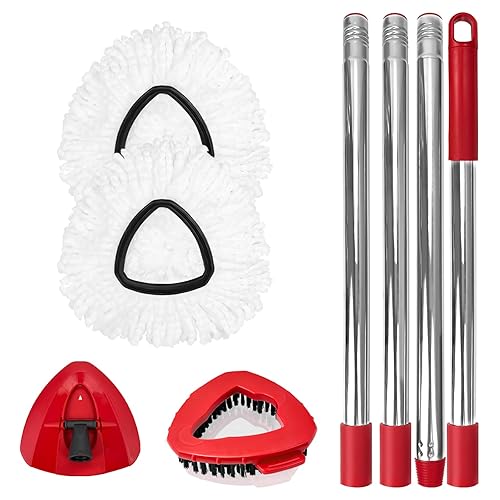 Spin Mop Replacement Set for O-Ceda EasyWring 1-Tank System, Includes