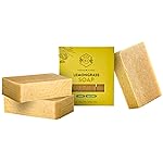 Crate 61 Organics, Handmade in Canada, Plant Based Cold Process Natural Bar Soap For Face And Body, With Premium Essential Oils, For Men And Women 3 Pack (Lemongrass)