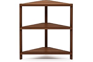 Furinno Tioman Hardwood Corner Shelf Outdoor Cabinet