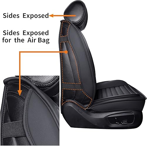 Miniatura 3 de Fundas de asiento de automóvil con cuero impermeable, funda de cojín para automóvil, VUD, camioneta, ajuste universal para la mayoría de automóviles