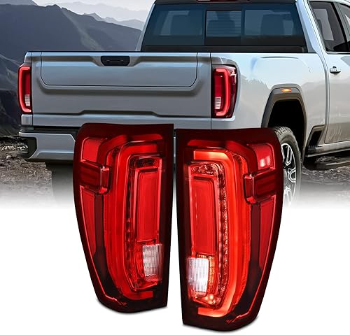 Miniatura 8 de AKKON - Compatible con GMC Sierra 19-23 15002500 2019-2023 LED completo Luz trasera sin lámpara de firma estilo OE lado izquierdo del conductor