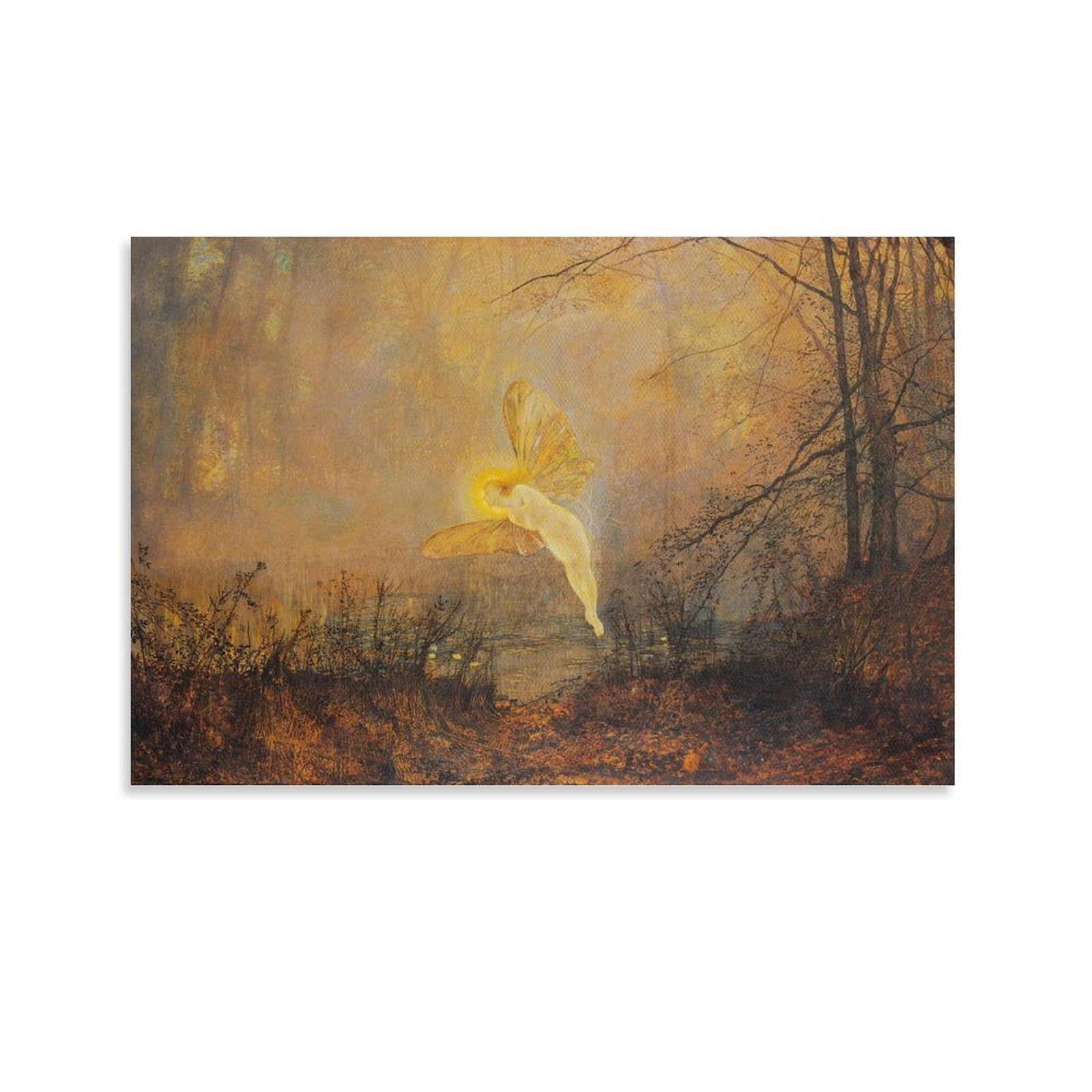 Midsummer Night, Or 'Iris' By John_Atkinson_Grimshaw Wall Art Prints Poster Wall Art Poster Prints Home Decor Picture Canvas Painting Posters 08x12inch(20x30cm)