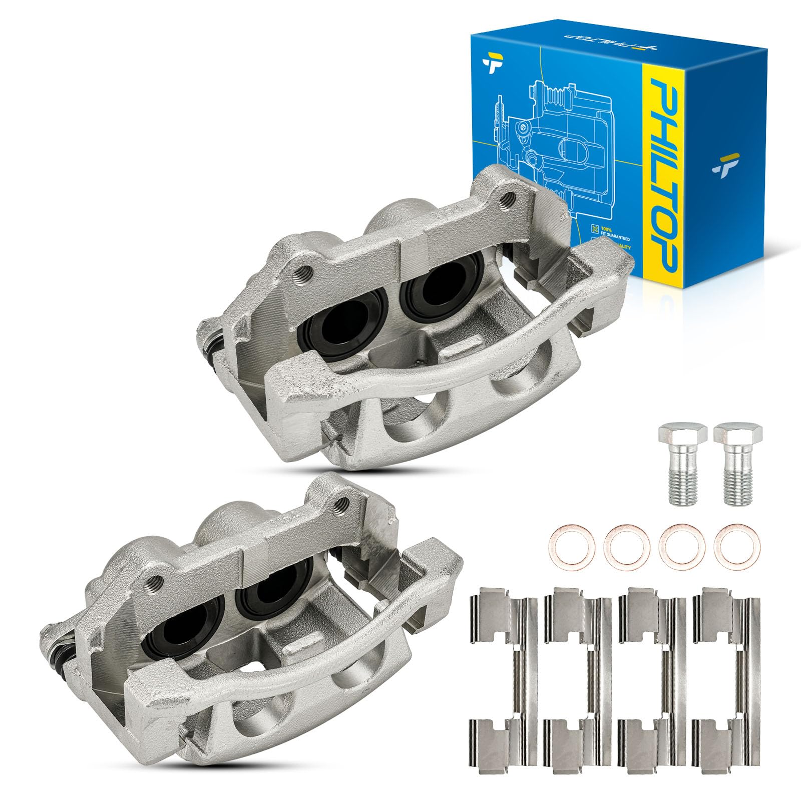 PHILTOP Front Brake Caliper for 2005-2010 Jeep Grand Cherokee