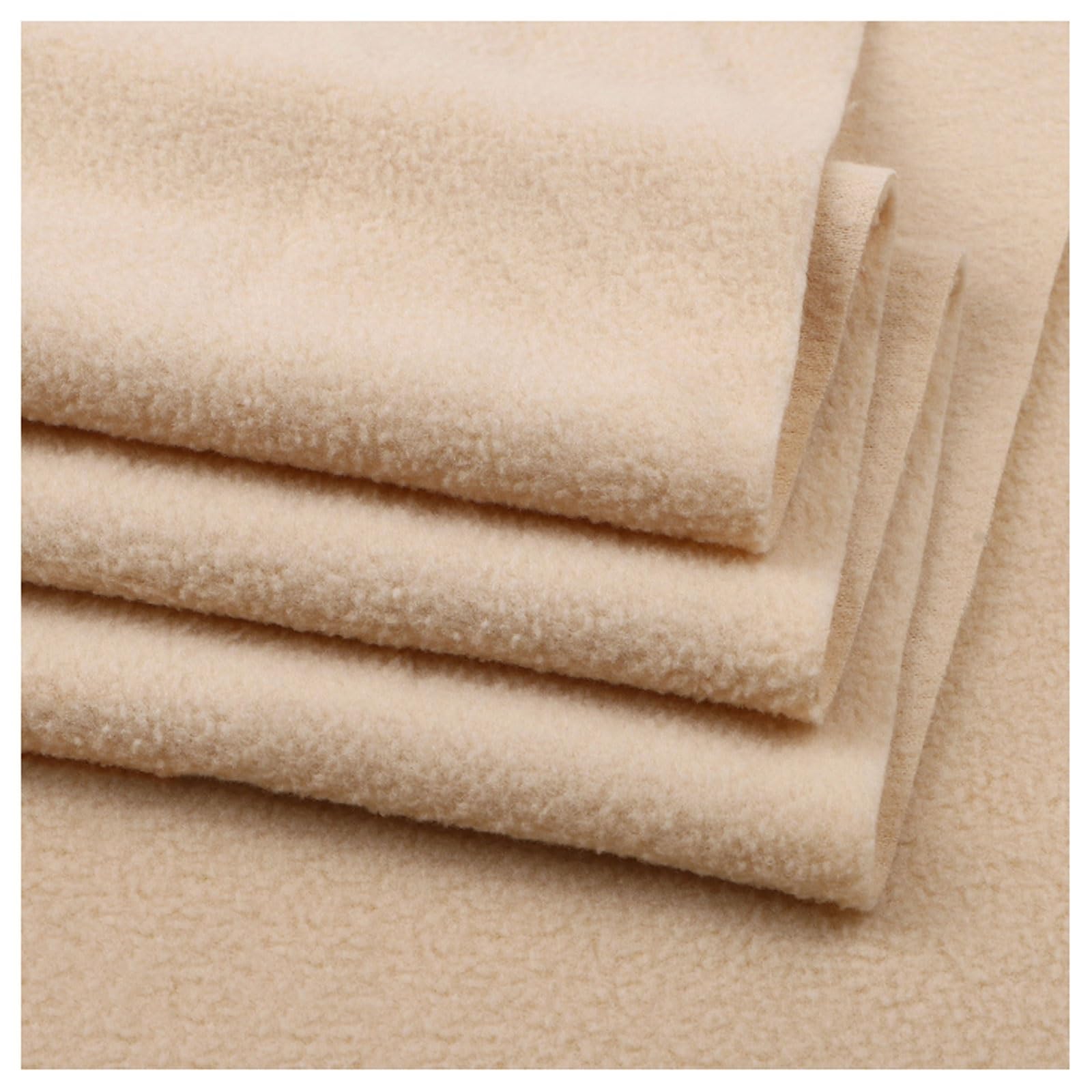 Fleece Fabric by The Metre, Plain Polar Fleece Fabric Material 160cm Width, Anti-Pill Polar Fleece Soft Warm Washable Fabric, for Sewing Throw, Blanket, Linings, Pet Beds, 50x160cm, 27 Colors (Color