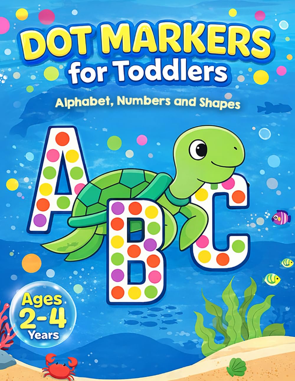 Dot Markers for Toddlers: Alphabet, Numbers and Shapes / Coloring Art for Toddlers / Ages 2-4 years