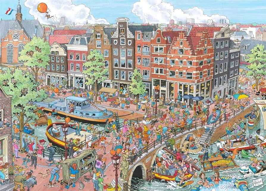 AMSTERDAMアムステルダム ジグソーパズル1000pcs 1000 Pieces Amsterdam Jigsaw Puzzles, Buy Amsterdam Puzzles