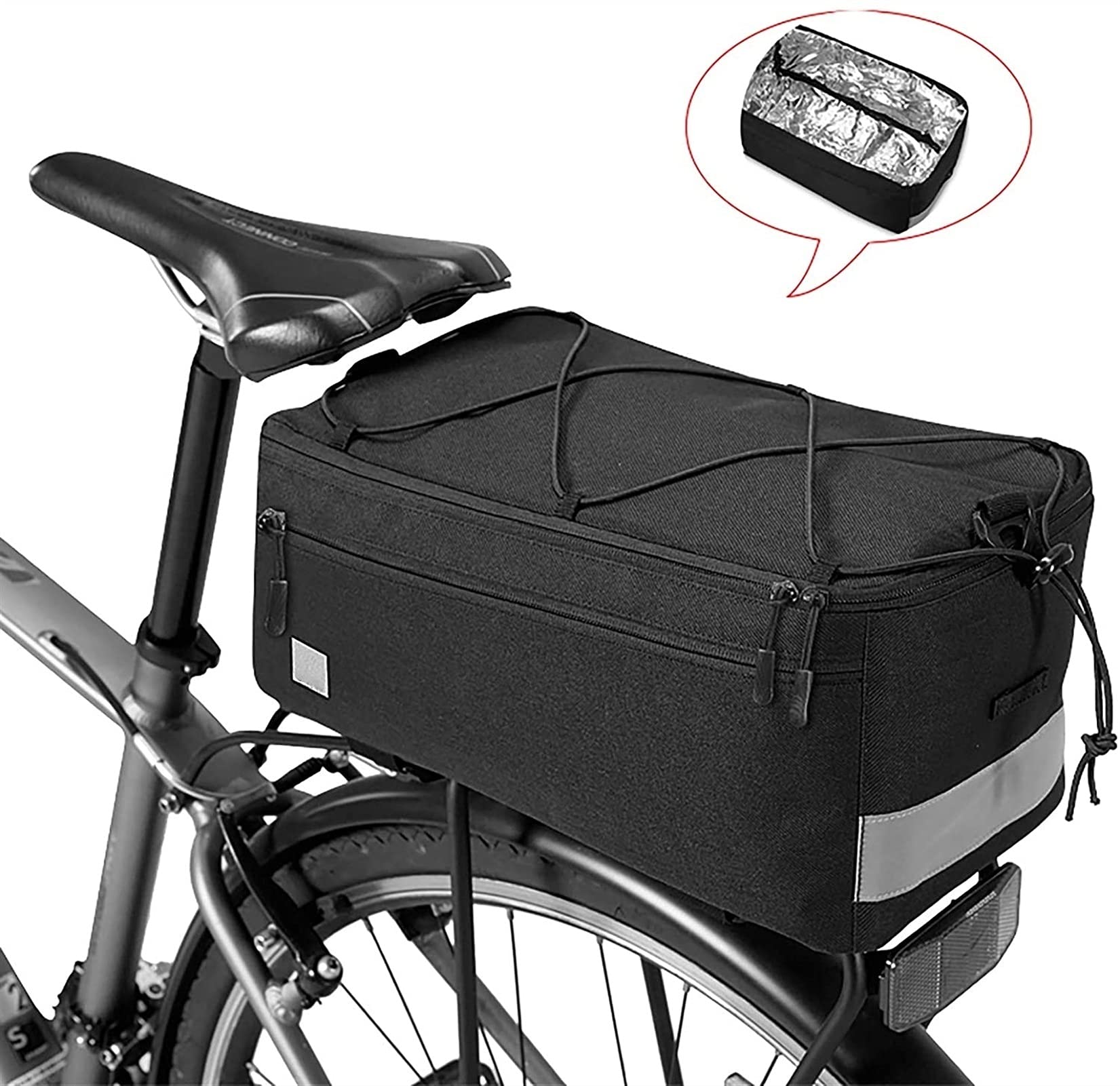 Bolsa for Bicicleta de montaña, Gran Capacidad, for el Asiento Trasero, Equipo Duradero for Montar en