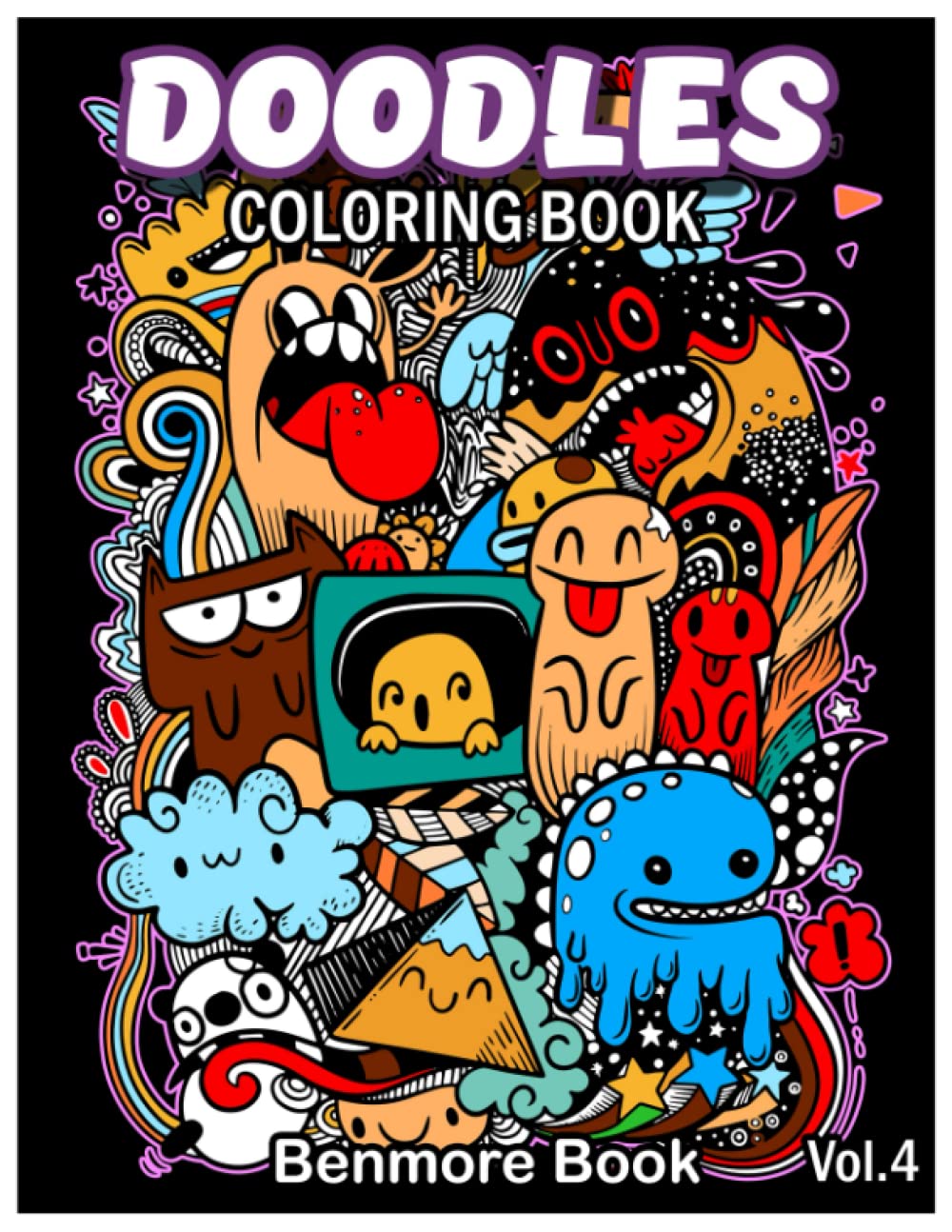 Doodles Coloring Book: Kawaii Doodle Cute 25 Coloring Pages Coloring Book for Adults and Kids Relaxing & Inspiration (Volume 4)
