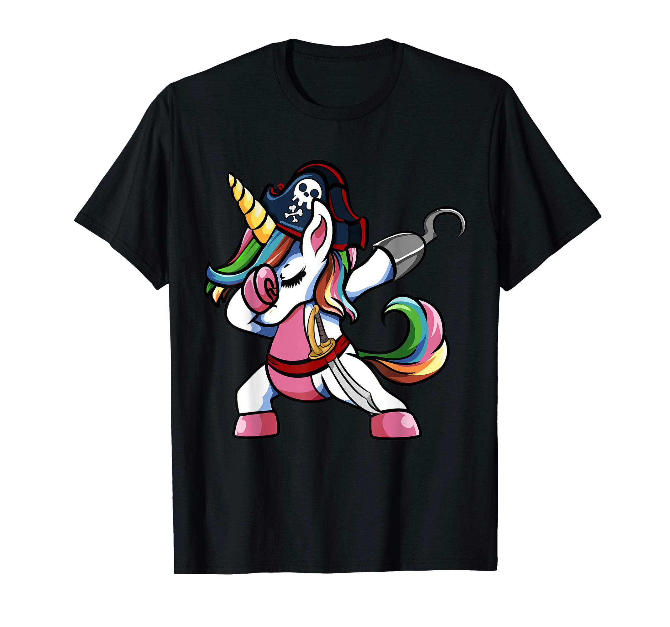 Halloween-Einhorn-Kleidung Co.Cute pirate unicorn clothing for Halloween T-Shirt