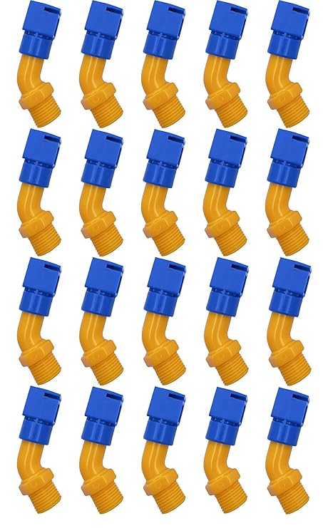 Aerowell Solar Panel Cleaning Sprinkler L Type Shower PVC (Set of 20 pcs) (Standard Size) Short