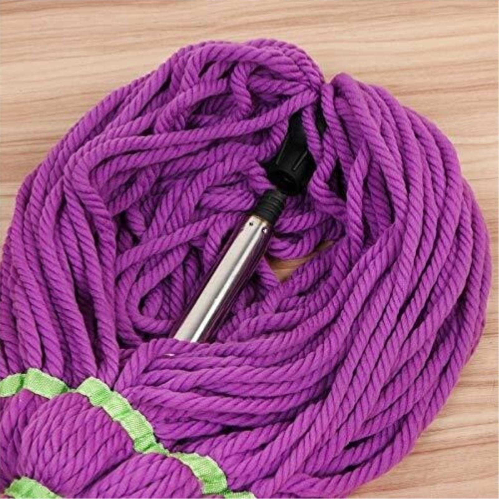 Fregona Fregona Autoexprimible con Mango Extendido Giratoria Giro Automático Exprimible Lavado Manos Libres Limpieza Suelo