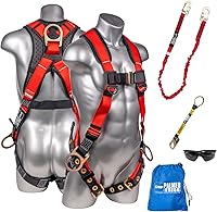 Vista 1 de Palmer Safety Kit de arnés de seguridad de protección contra caídas I arnés de construcción + varios cordones + extensor de anillo en D